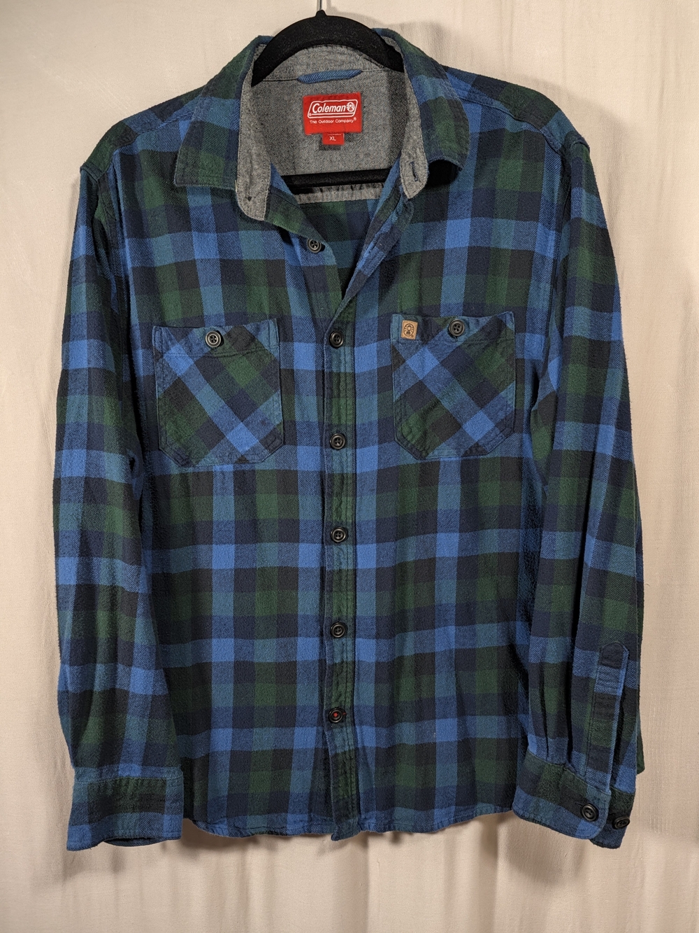 Coleman Plaid Flannel Shirt Men's XL